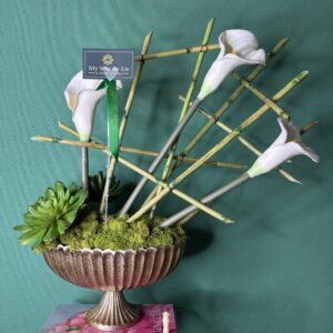 Cala artificial estilo ikebana.
